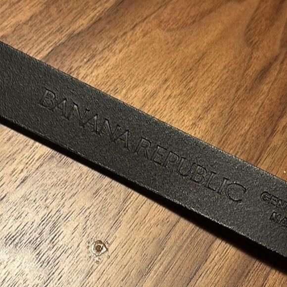 Banana Republic Double D Ring Black Leather Belt - S main image 5